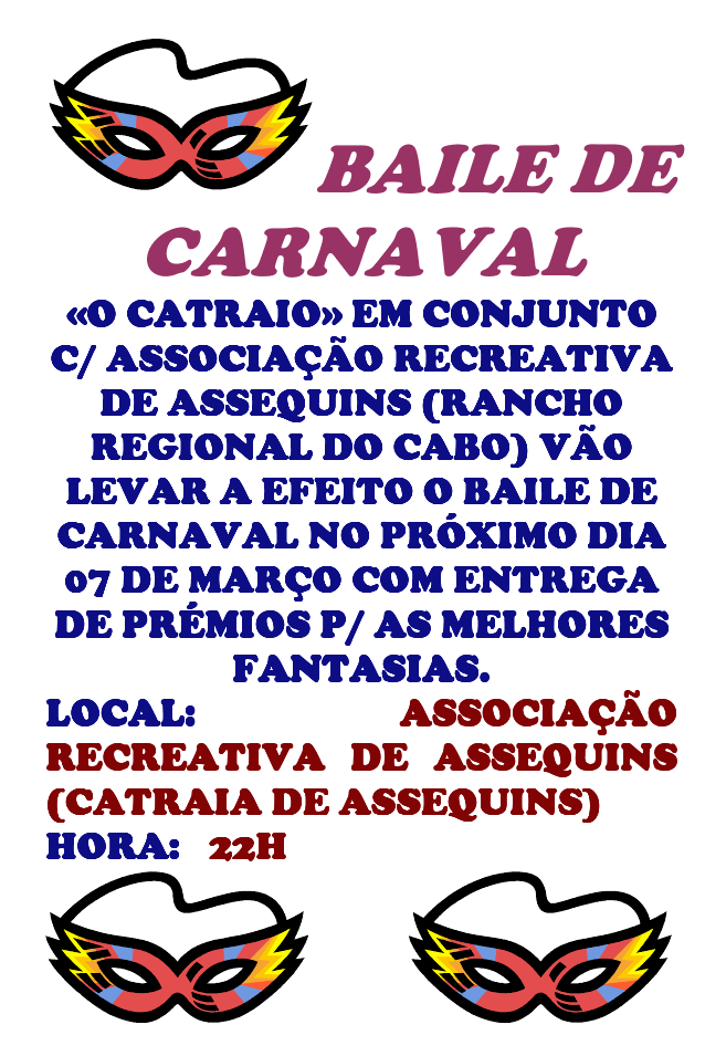 Baile de Carnaval promovido pel'O Catraio 