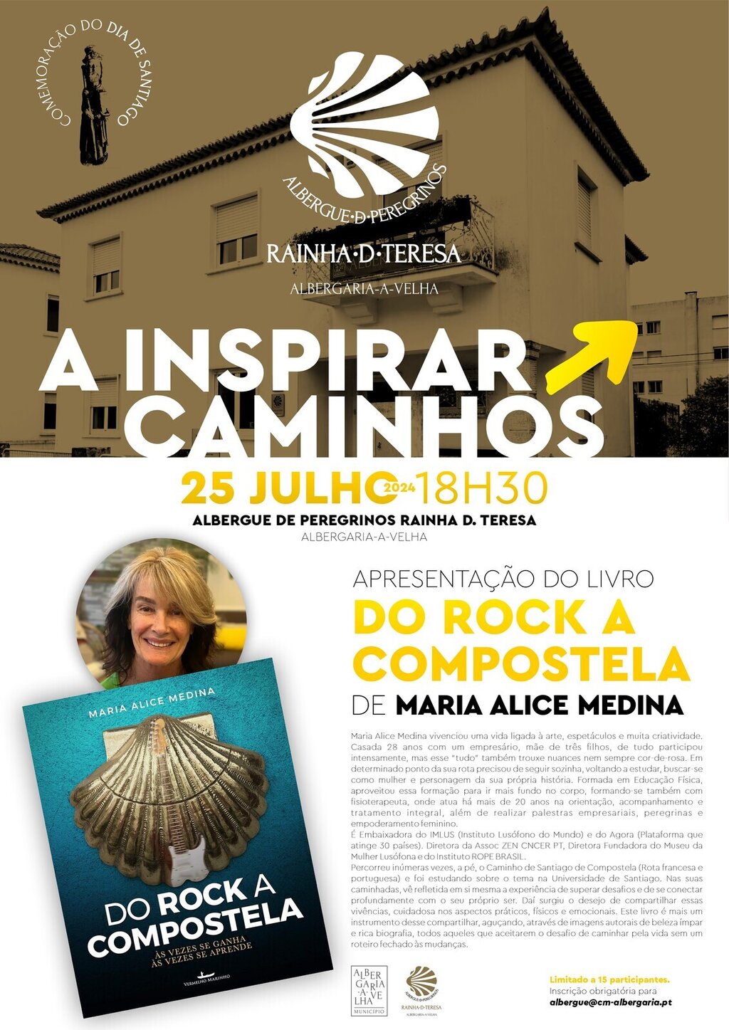 A INSPIRAR CAMINHOS - Do Rock a Compostela de Maria Alice Medina