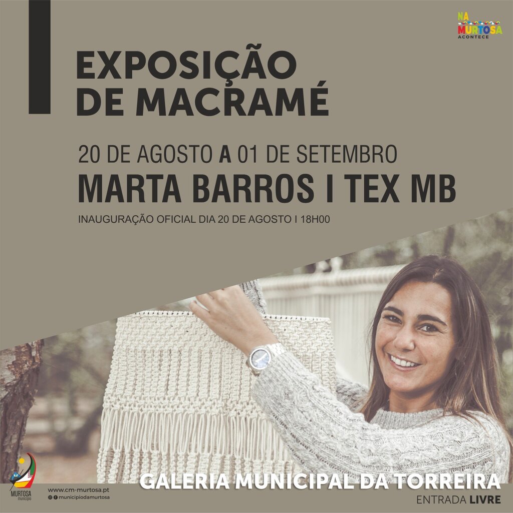 Exposição de Trabalhos Em Macramé - Marta Barros