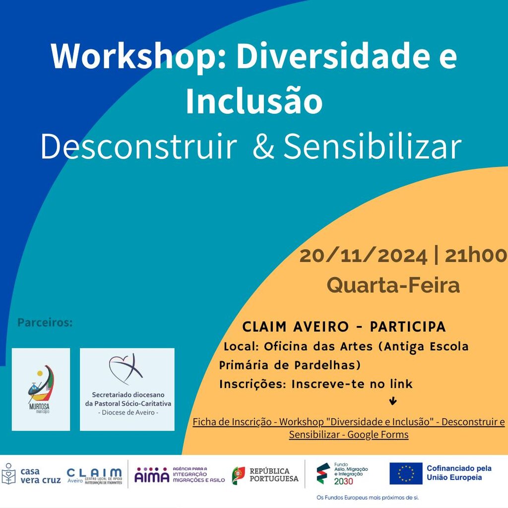 Workshop “Diversidade e Inclusão, Desconstruir & Sensibilizar”