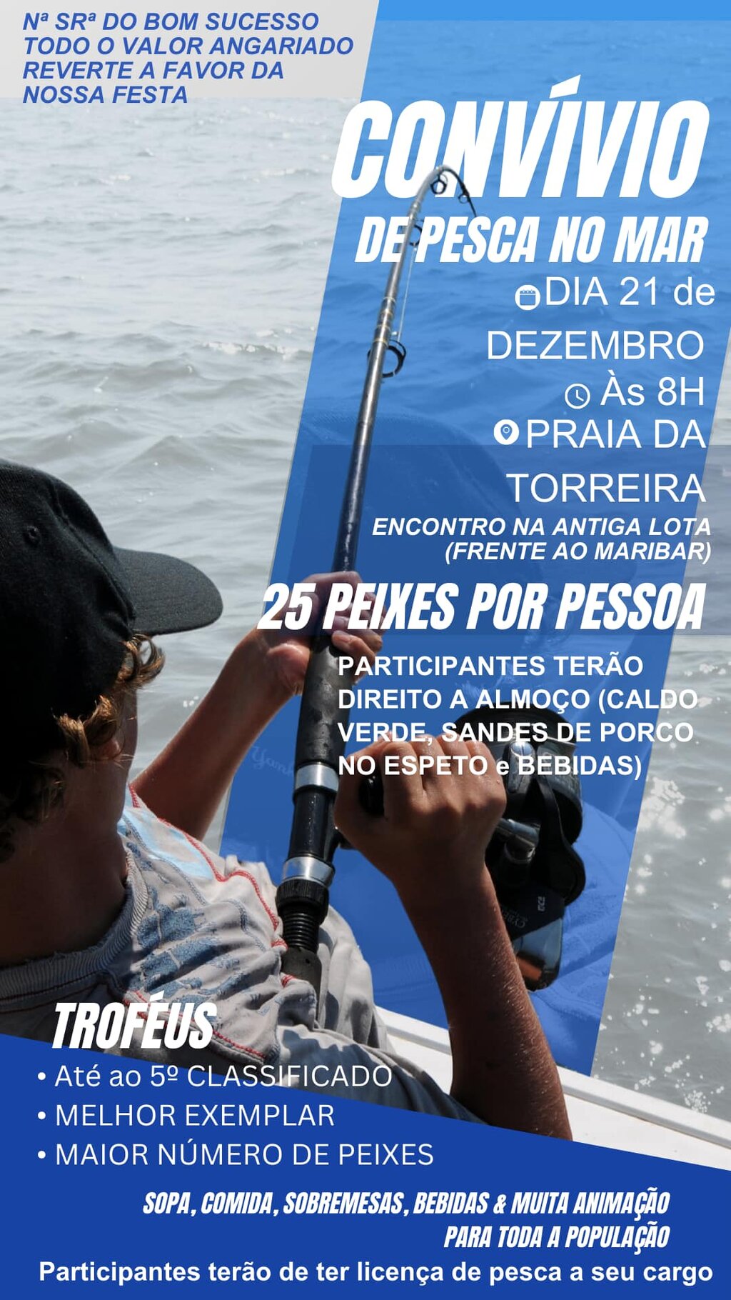 Convívio de Pesca no Mar 