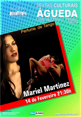 Sextas-Culturais com música e dança "Perfume de Tango" da cantora argentina MARIEL MARTINEZ