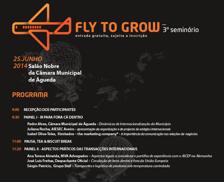 3.ª edição do Seminário Fly to grow - voos rumo à Internacionalização