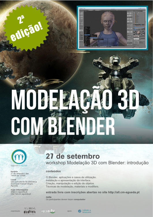 workshop - modelação 3D com Blender - Introdução: 2ª edição
