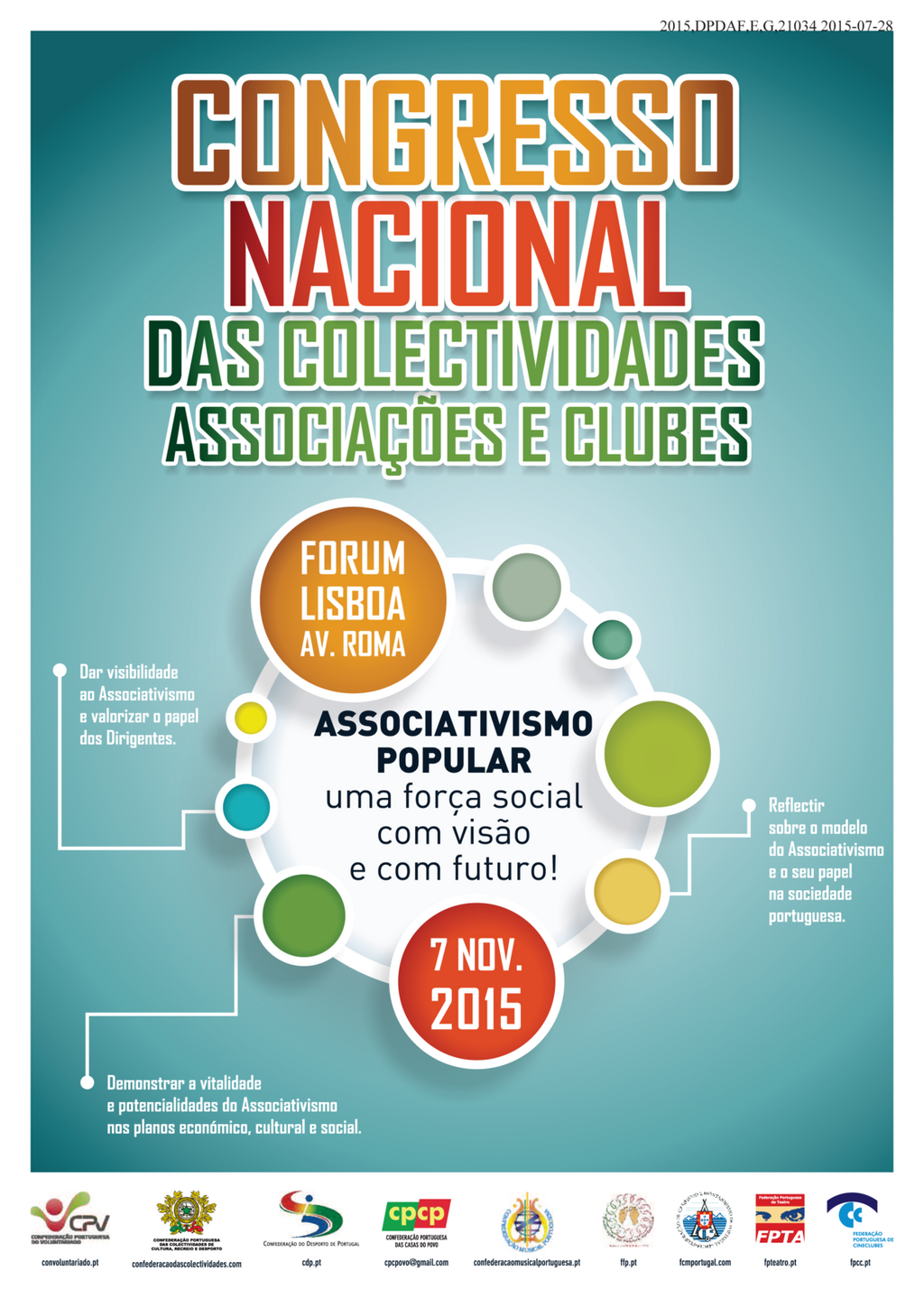 Congresso Nacional das Colectividades, Associações e Clubes – Associativismo Popular, uma Força S...