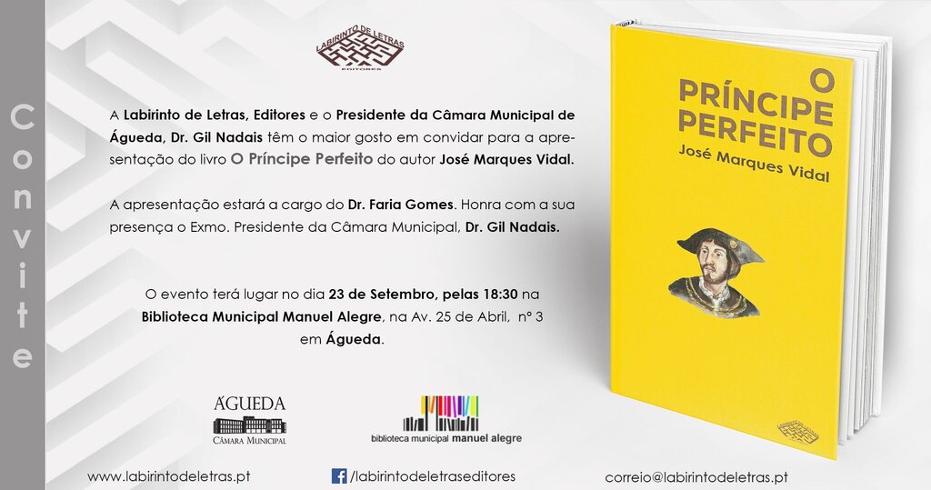 Apresentação livro “O príncipe perfeito” de José Marques Vidal