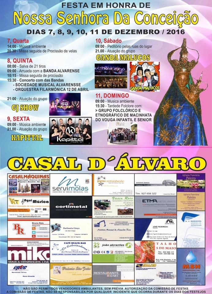 Festa em Honra de Nª. Sra. da Conceição - Casal d'Álvaro