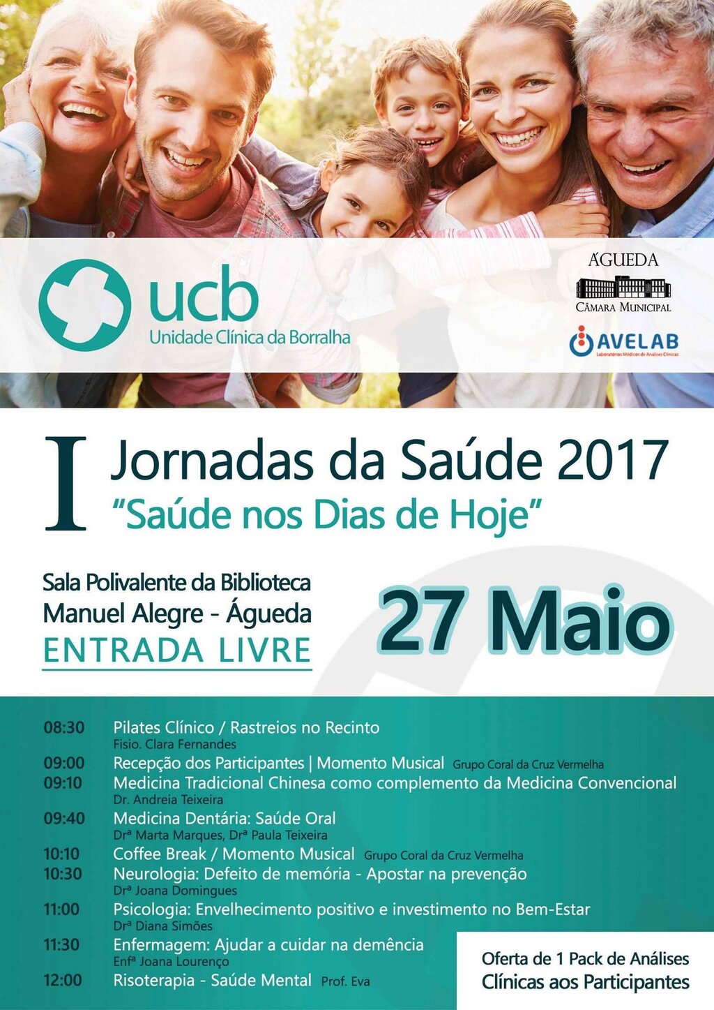 Jornadas da Saúde da UCB :: 27 maio 2017
