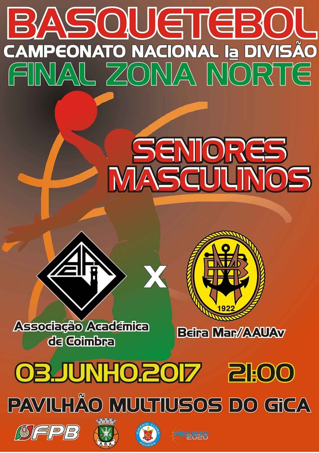 Final norte do Campeonato Nacional da I divisão :: Beira Mar e a Associação Académica de Coimbra