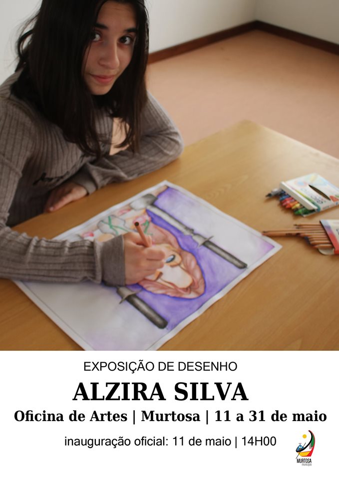 Inauguração oficina de artes recebe exposição de desenhos de Alzira Silva  