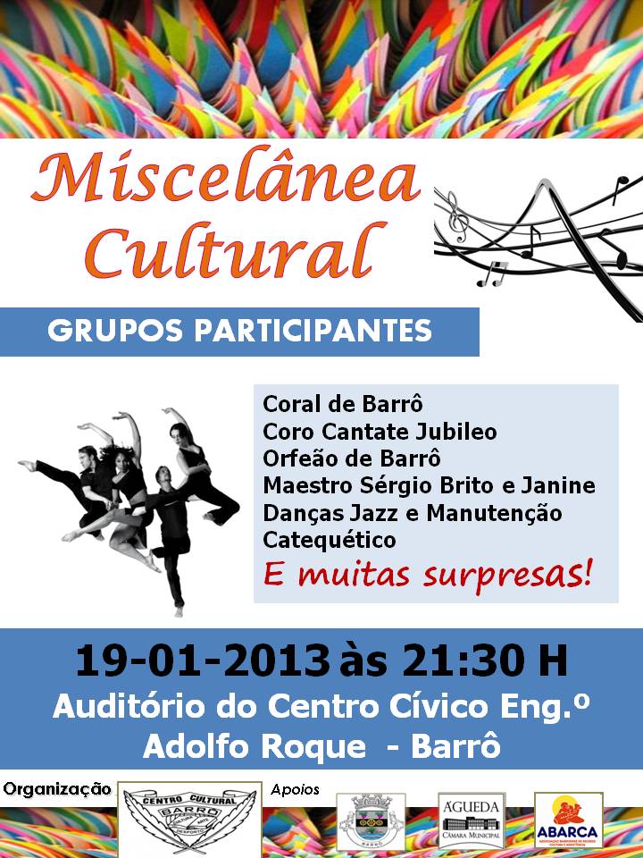MISCELÂNEA CULTURAL [Org.: Centro Cultural de Barrô]