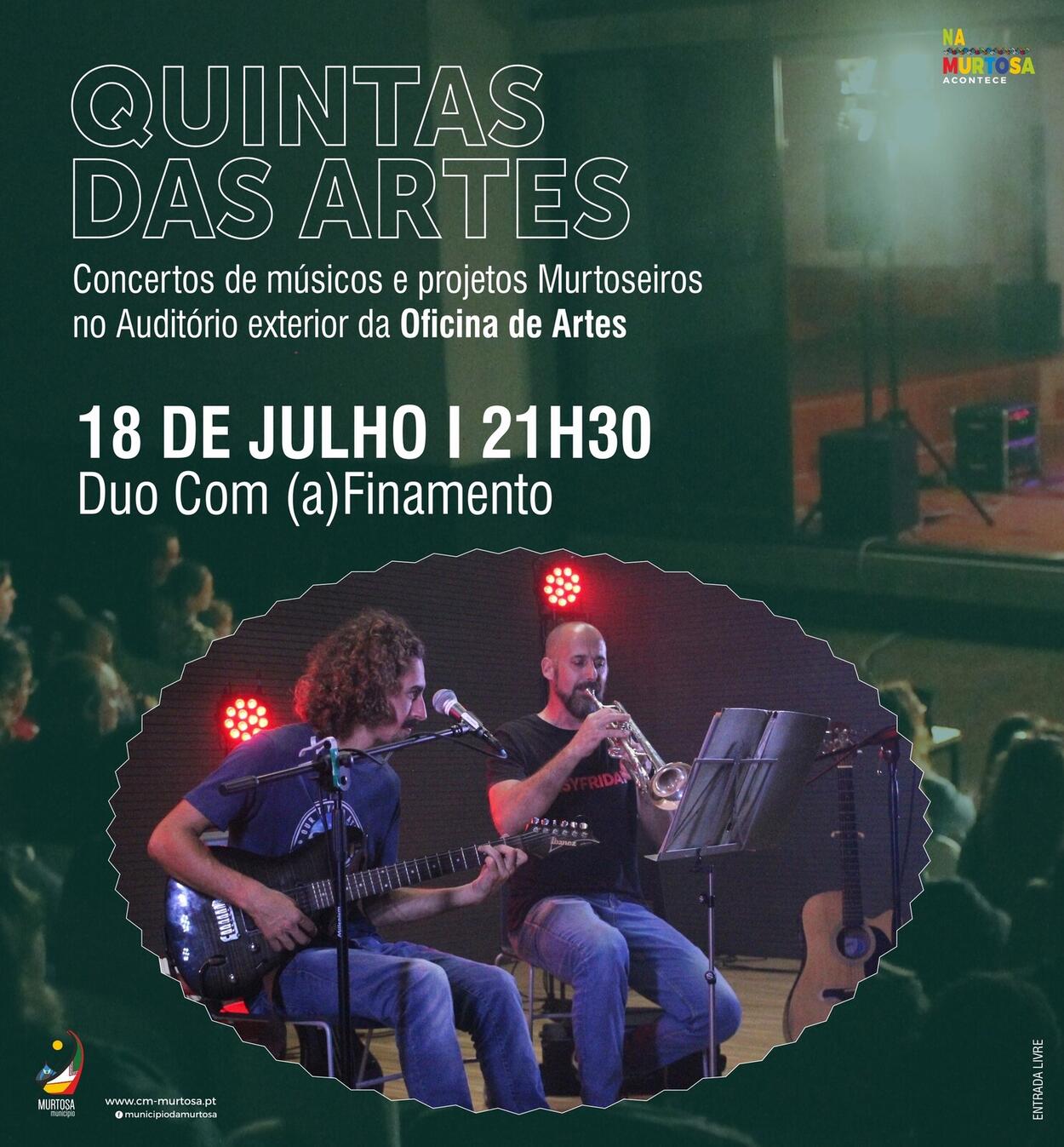 DUO COM (A)FINAMENTO APRESENTA-SE NA OFICINA DE ARTES