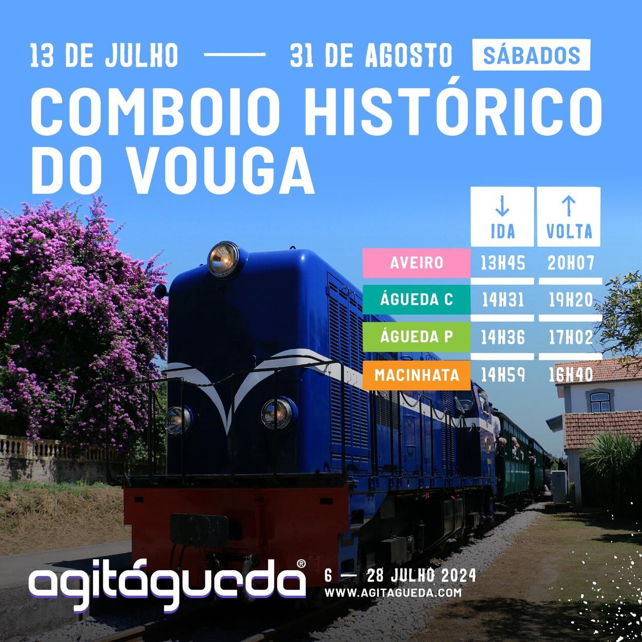 Comboio histórico volta a circular em edição especial AgitÁgueda