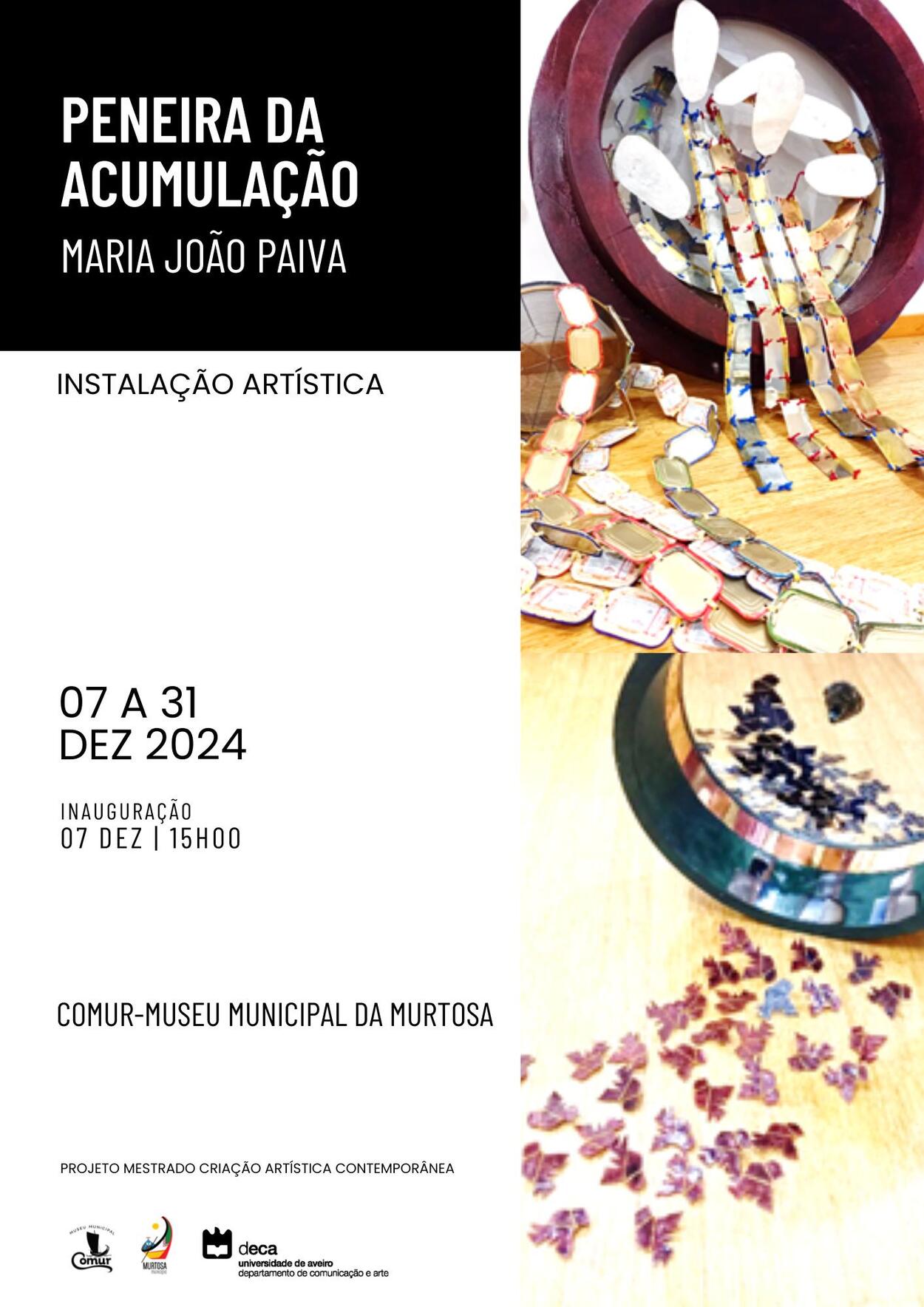 COMUR – MUSEU MUNICIPAL RECEBE INSTALAÇÃO ARTÍSTICA DE MARIA JOÃO PAIVA